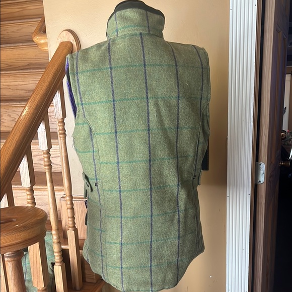 Walker and hawkes wool hunting walking green derby gilet womens size 10 - Picture 7 of 9